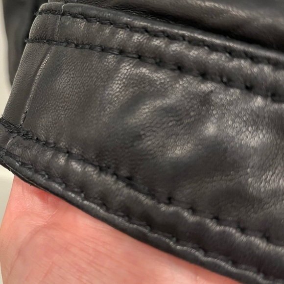 MICHAEL MICHAEL KORS Vintage Lambskin Leather Jacket Black (1X) GUC - Picture 9 of 9